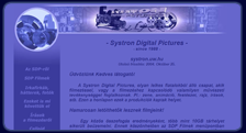 A Systron Digital Pictures weboldala 2003 - 2004